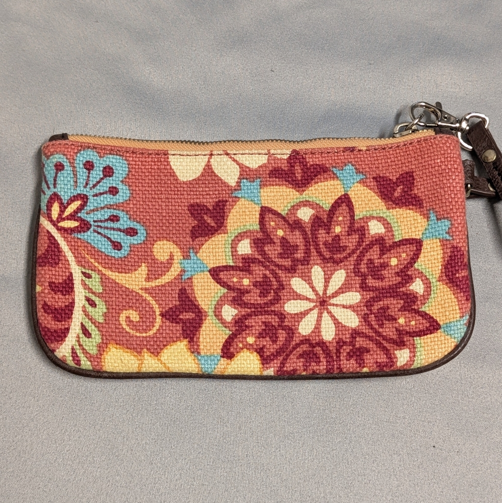 Spartina 449 Multicolor Paisley Wristlet with Turquoise Accents